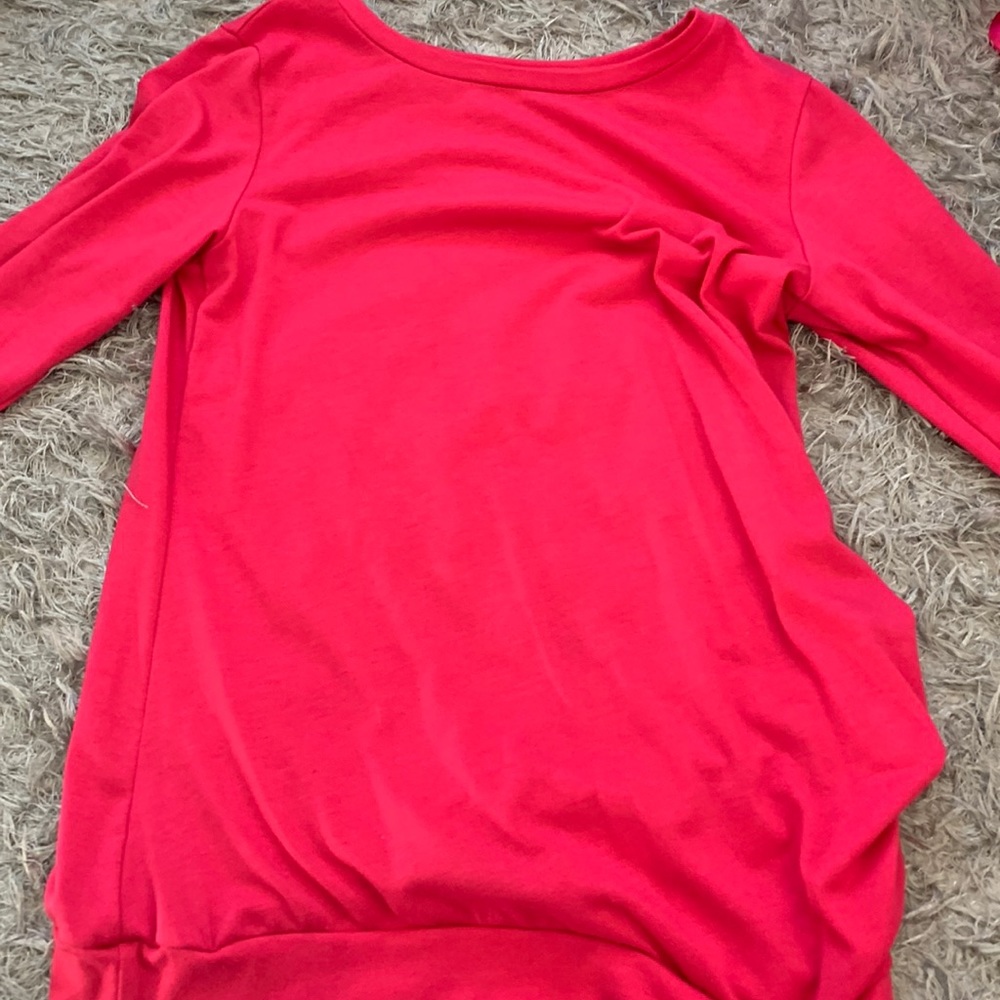 Pink long sleeve top